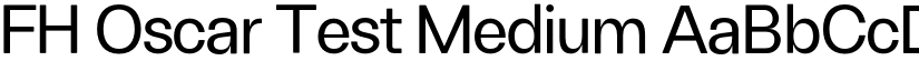 FH Oscar Test Medium font