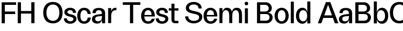 FH Oscar Test Semi Bold font