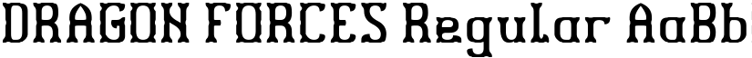 DRAGON FORCES Regular font