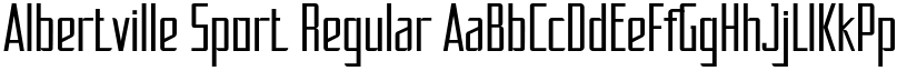 Albertville Sport Regular font