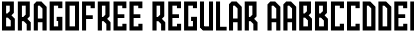 BragoFree Regular font