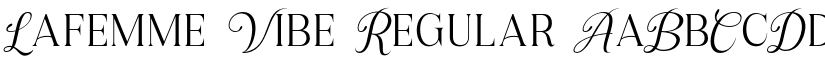 Lafemme Vibe Regular font