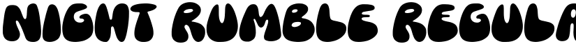 Night Rumble Regular font