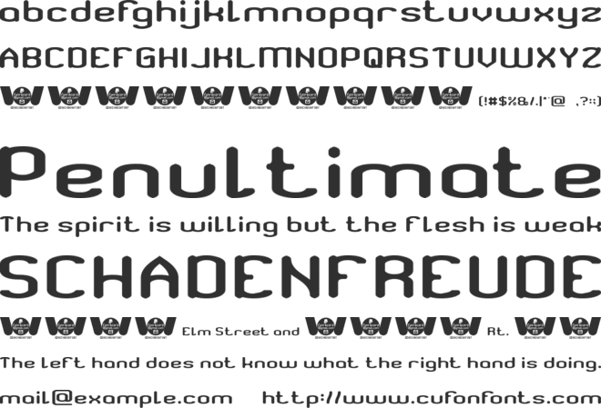 FREQUENCY font preview