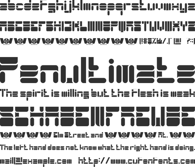 FOOTBALL font preview