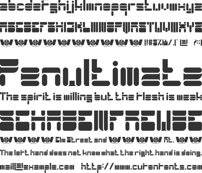 FOOTBALL font preview