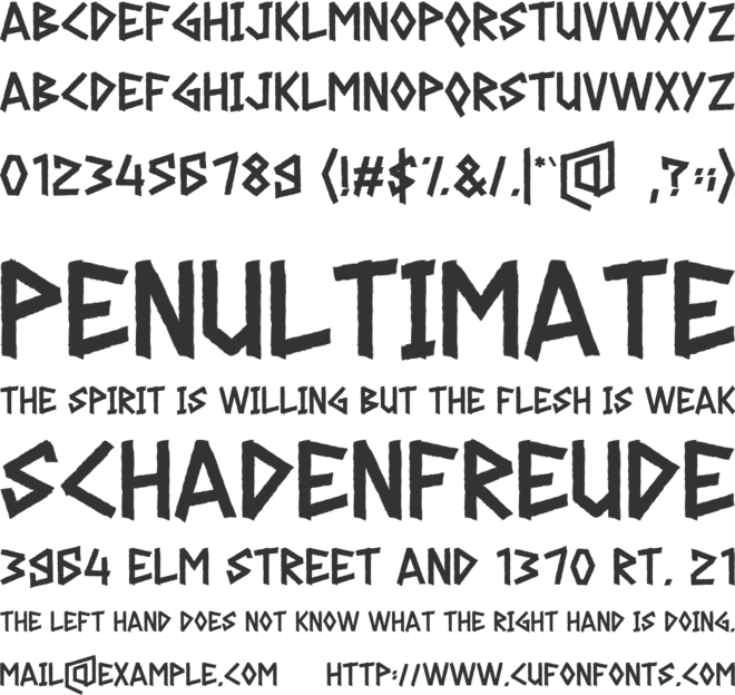 GERASOL font preview