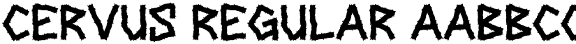 CERVUS Regular font