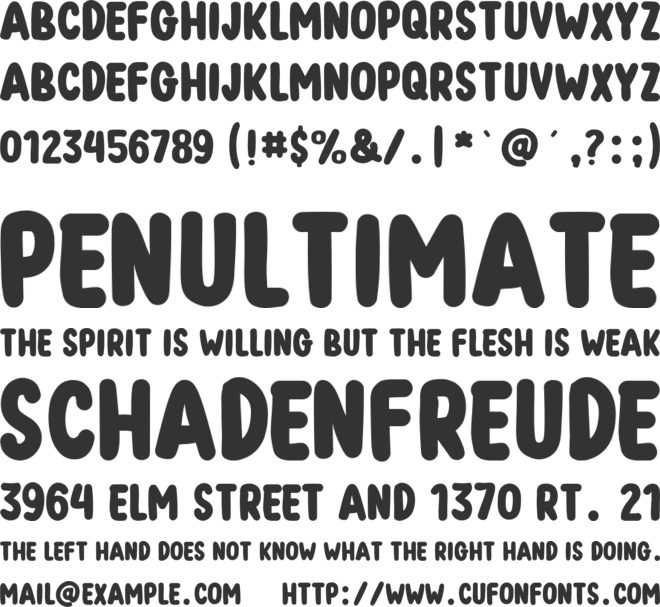 Spicy Crackers font preview