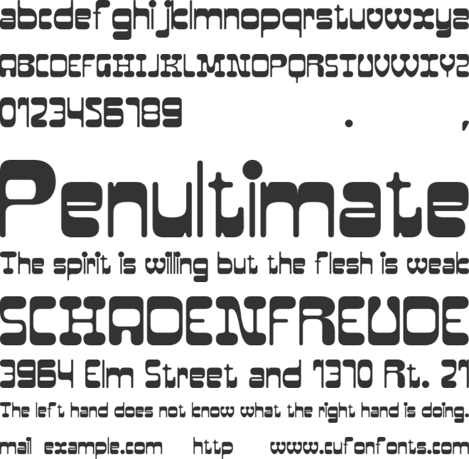 Malachai font preview