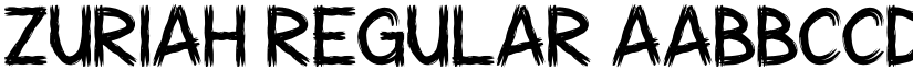 ZURIAH Regular font