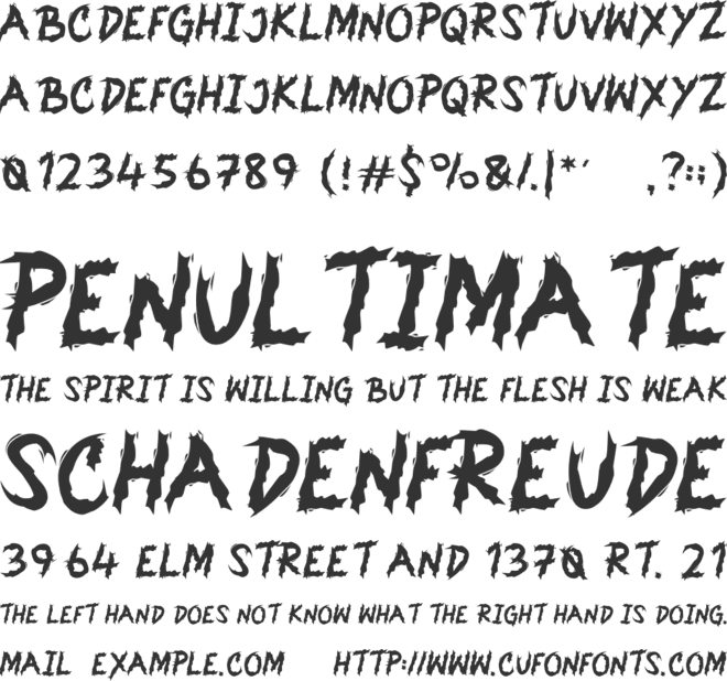 Molifer font preview