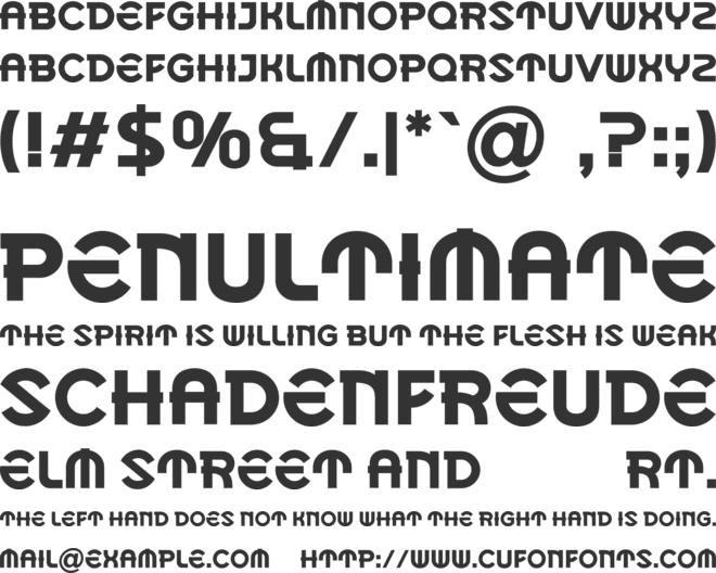 EDANE font preview