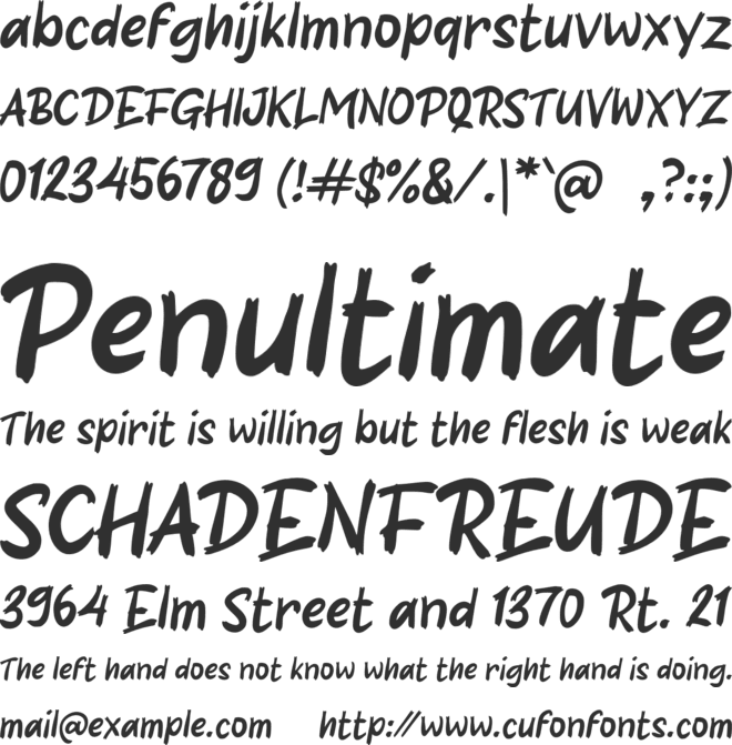 i Imogiri font preview