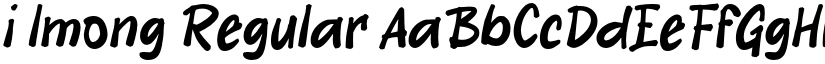 i Imong Regular font
