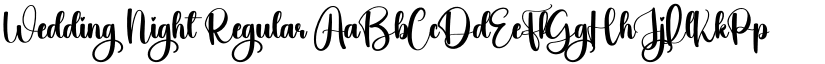 Wedding Night Regular font