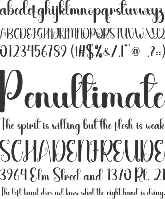 Spongky font preview