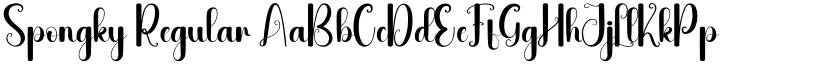 Spongky Regular font