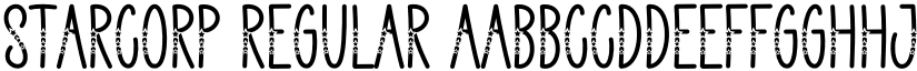 Starcorp Regular font