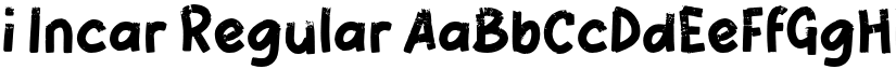 i Incar Regular font