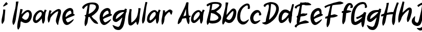 i Ipane Regular font