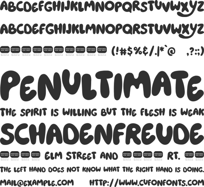 Heyam font preview
