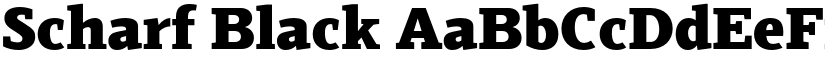 Scharf Black font