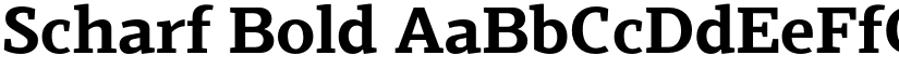 Scharf Bold font