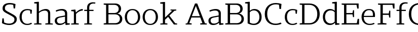 Scharf Book font