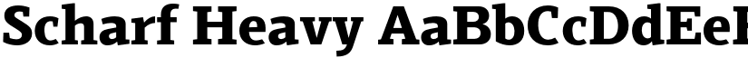 Scharf Heavy font