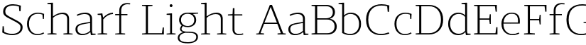 Scharf Light font