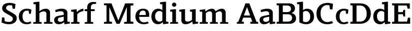 Scharf Medium font