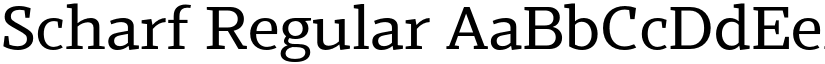 Scharf Regular font