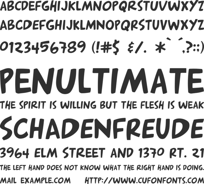 Arnold font preview