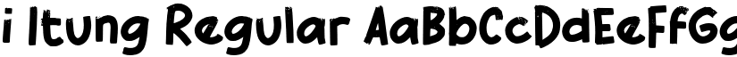 i Itung Regular font