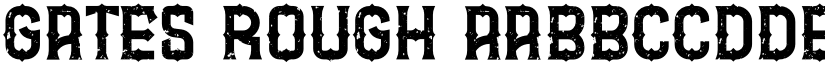 GATES Rough font