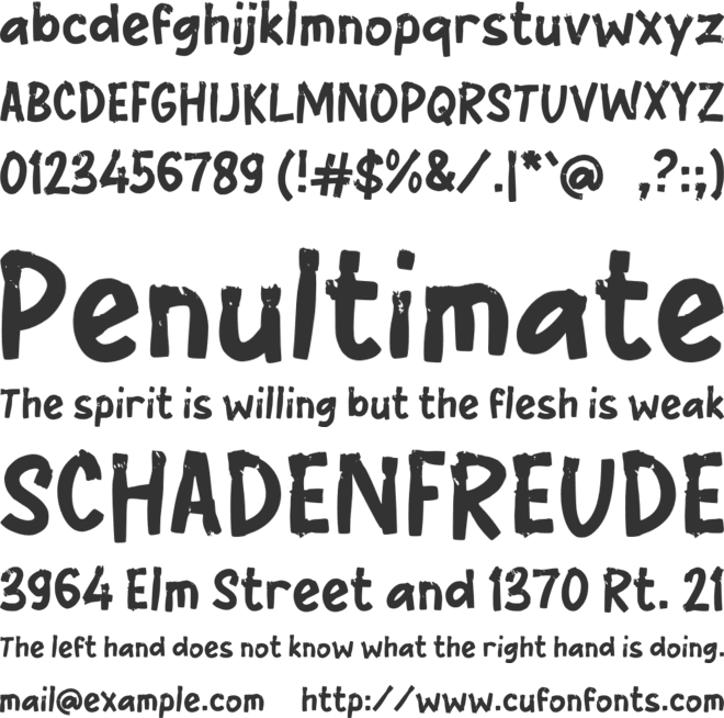 i Ilang font preview