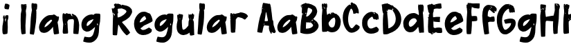 i Ilang Regular font