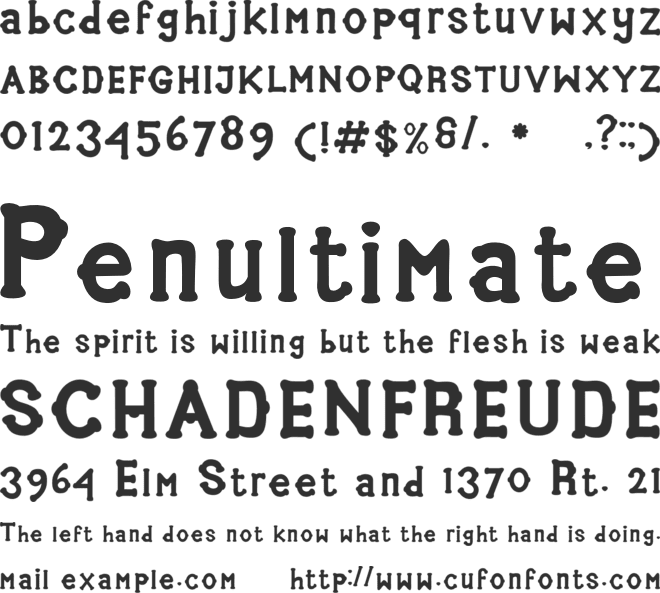 Madzie font preview