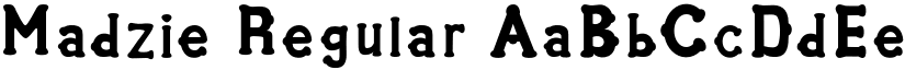 Madzie Regular font