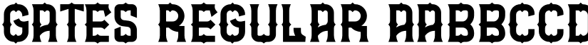 GATES Regular font