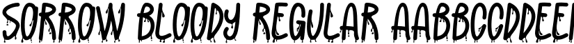 Sorrow Bloody Regular font