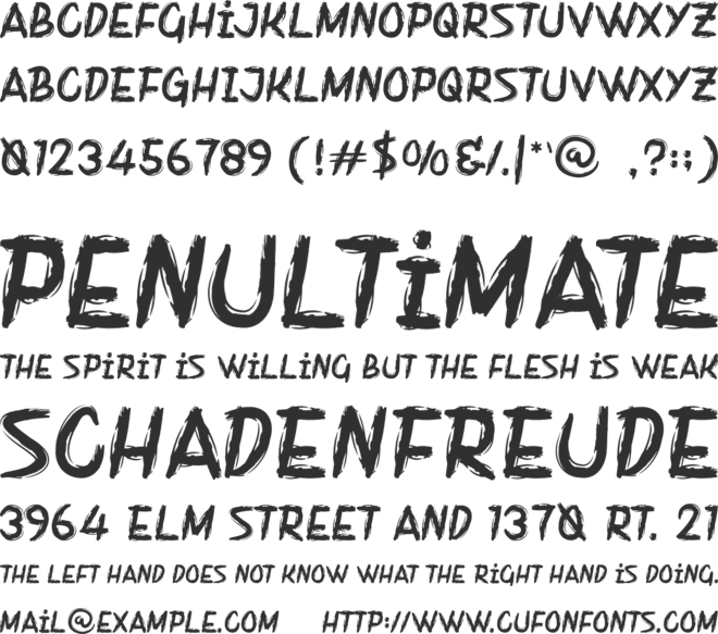 Night Dust font preview