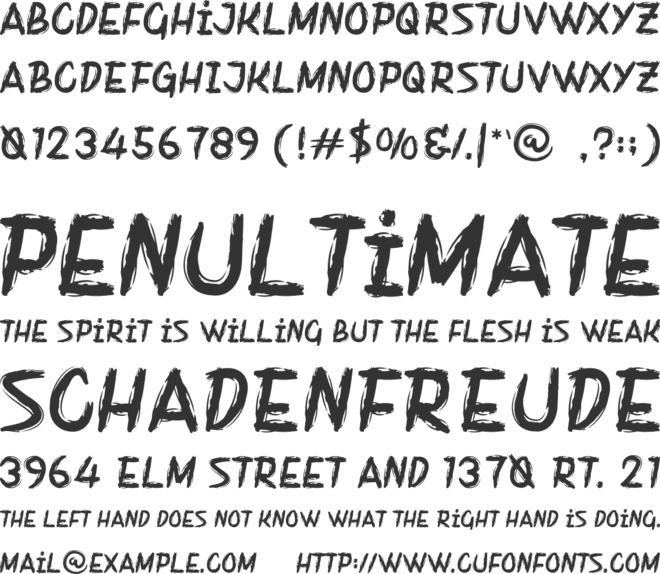 Night Dust font preview