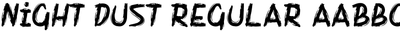 Night Dust Regular font