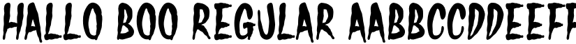 Hallo Boo Regular font