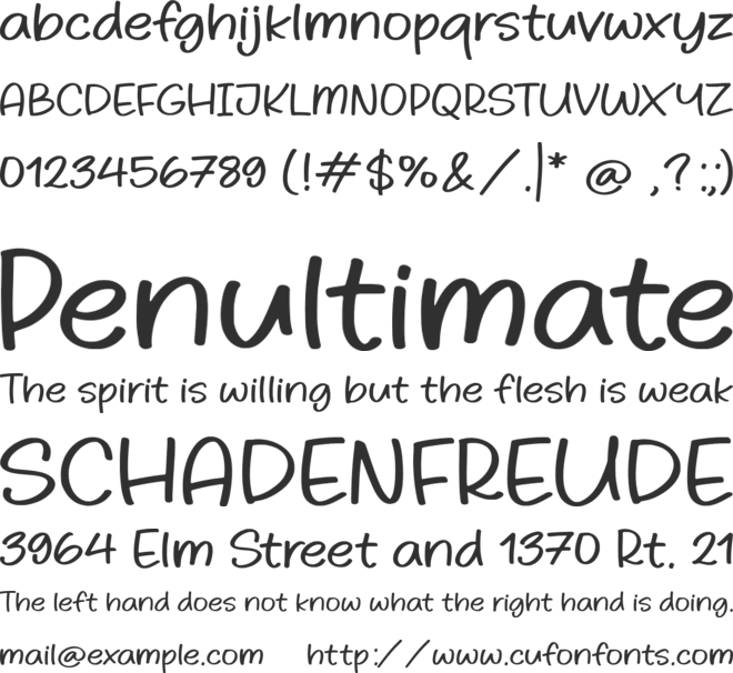 Pinksoda font preview