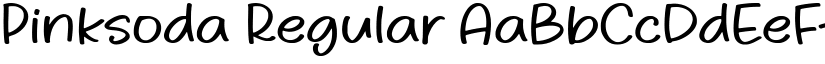 Pinksoda Regular font