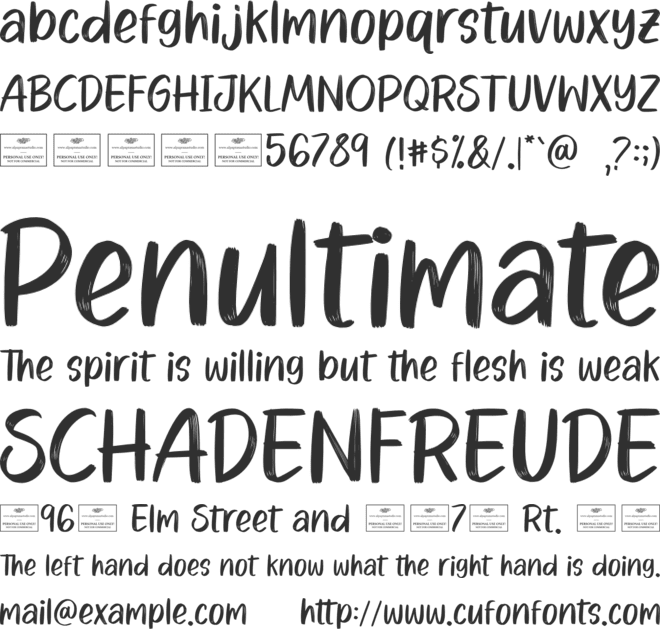 Magical Christmas font preview