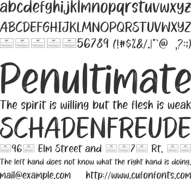 Magical Christmas font preview